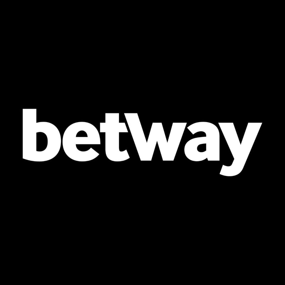 Betway logo in white text on a black background, representing the online gambling company brand.