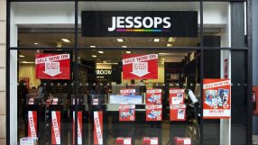 Jessops store facade with prominent SALE NOW ON and WE WONT BE BEATEN ON PRICE signs in the windows.