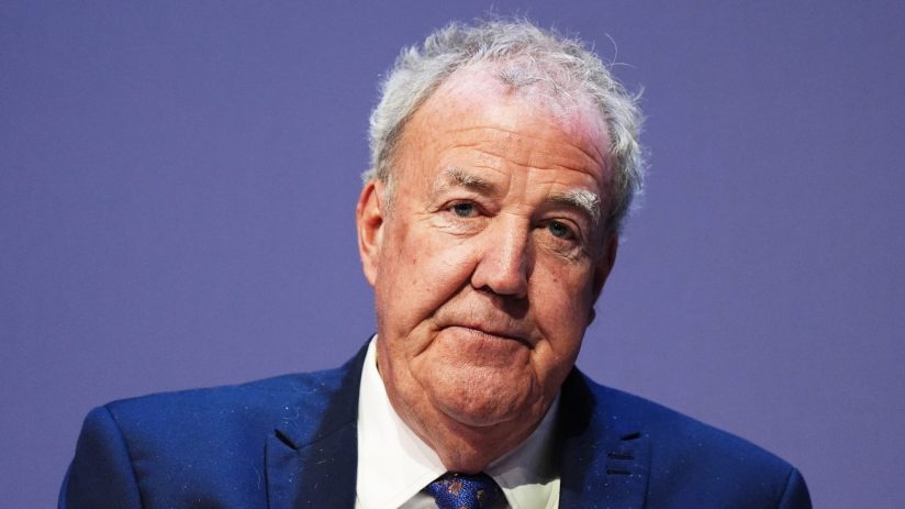 Jeremy Clarkson, a man with grey hair and a blue suit, looking directly at the camera.