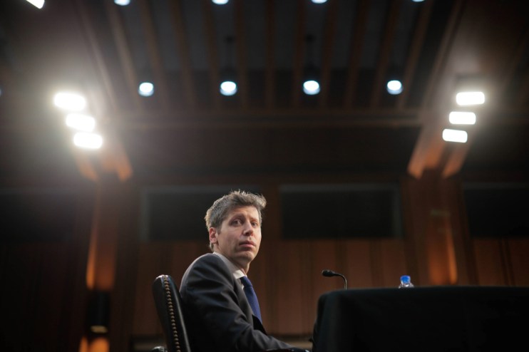 Sam Altman, CEO of OpenAI, speaks at a technology conference