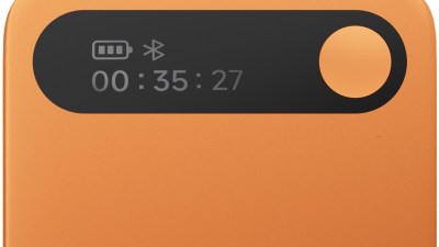 Comulytic Note Pro device showing battery, Bluetooth, and 00:35:27 on display