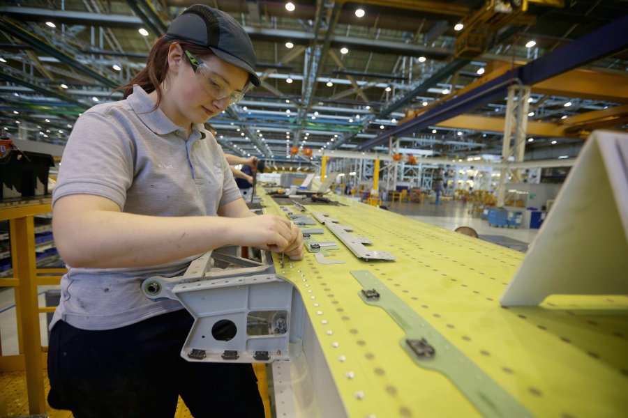 Airbus Wing Production In Broughton