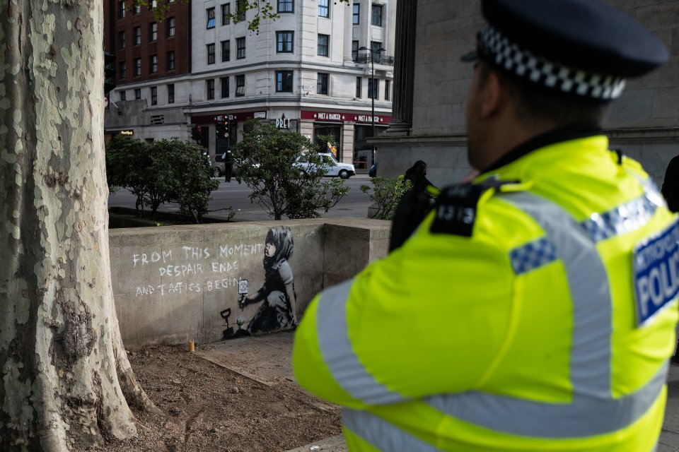 The Metropolitan Police are investigating the alleged theft of a Banksy installation in south-east London.