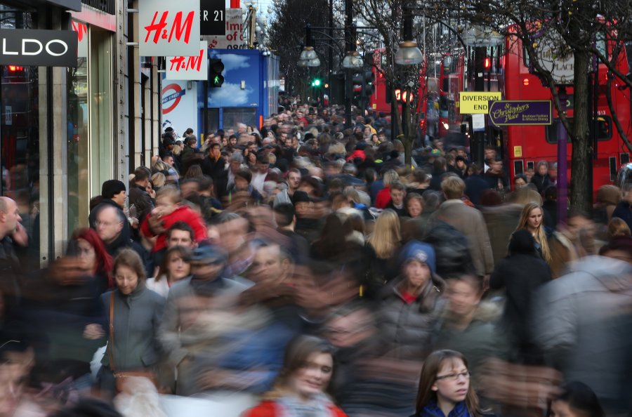 Christmas Shoppers Brave Crowds During So-Called 'Panic Saturday'