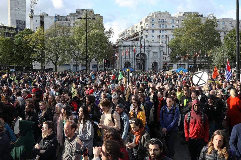 Extinction Rebellion Protesters Hold Closing Ceremony