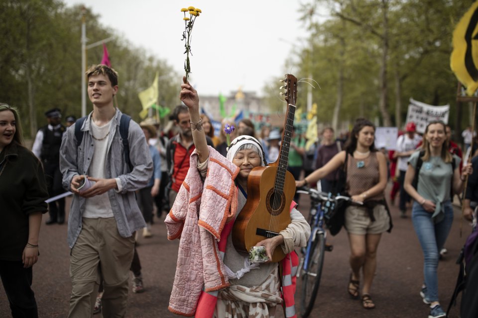 Extinction Rebellion Protesters March To Parliament Square As MPs Return