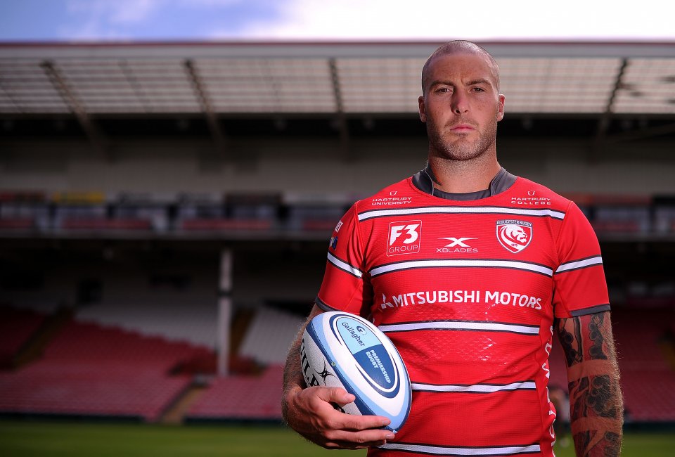 Gloucester Rugby Squad Photo Call