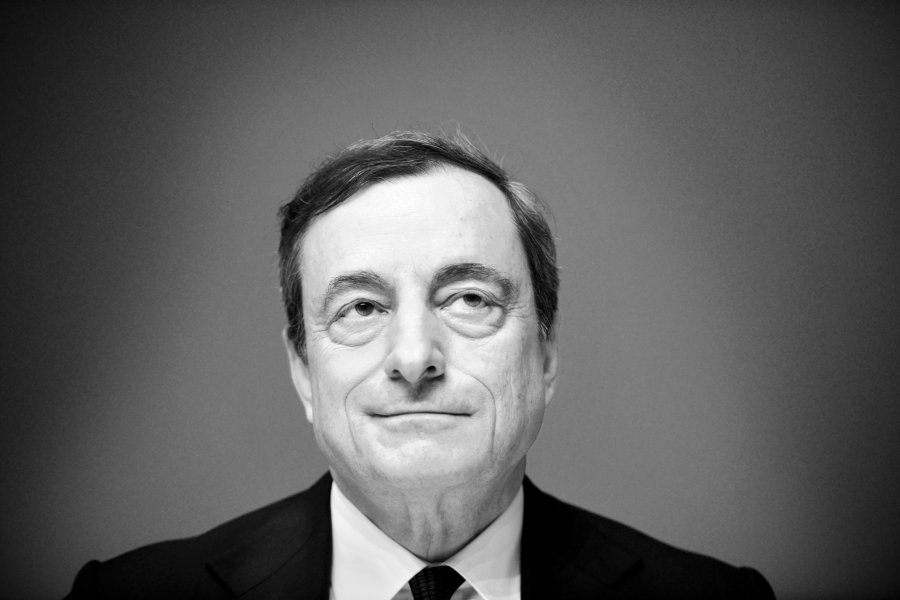 Mario Draghi Holds First Press Conference In New ECB Headquarters