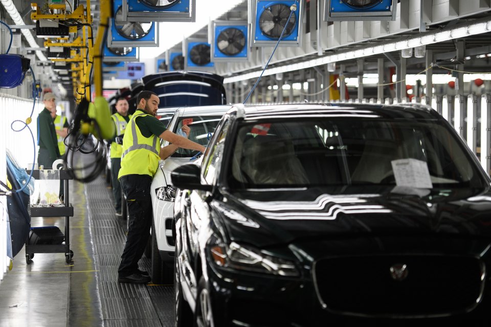 On The Factory Floor At The Jaguar Rover Factory