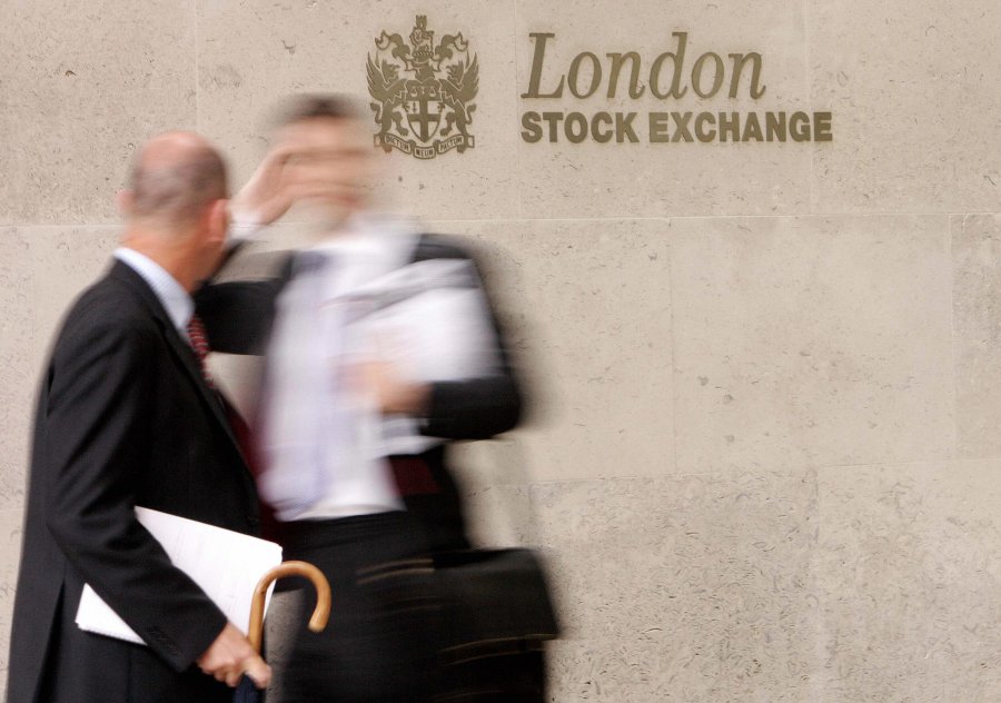 The London Stock Exchange is pictured in...
