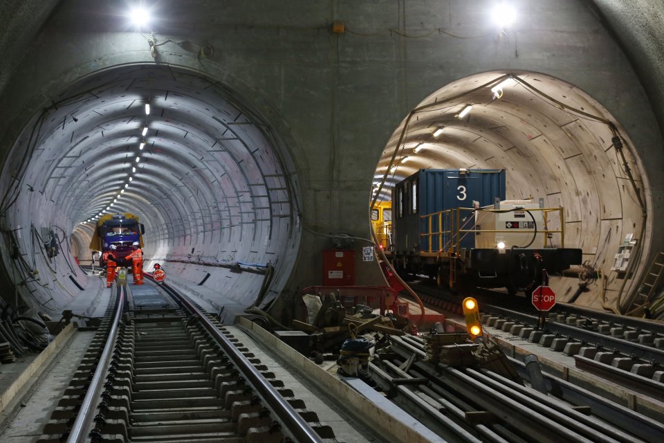 Views Underground At Crossrail As Project Reaches 80% Completion